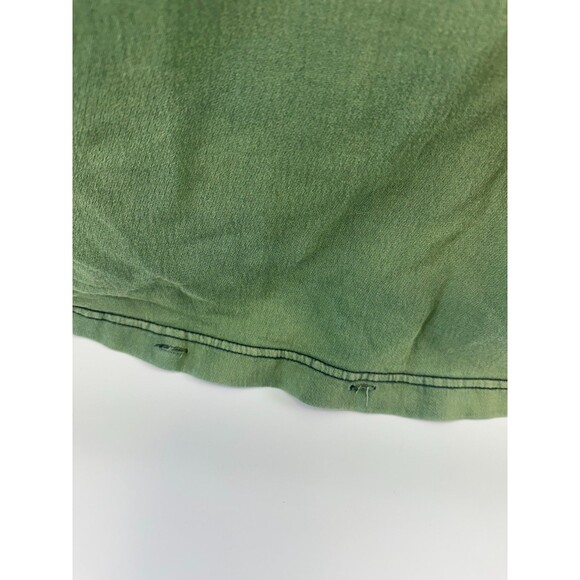 YESNO Long Hooded Sweatshirt Green Ethnic Pattern Drawstring Pullover One Size - Picture 9 of 13